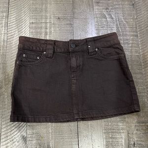 Brown Juicy Mini Skirt